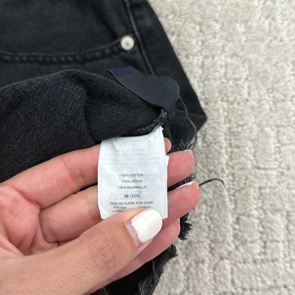 Mango black denim mini skirt grey gray black jean wraparound cargo wrap - Picture 5 of 8